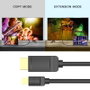 Vention Cable Conversor HAABH Mini DisplayPort Macho a DisplayPort Macho 2m Negro